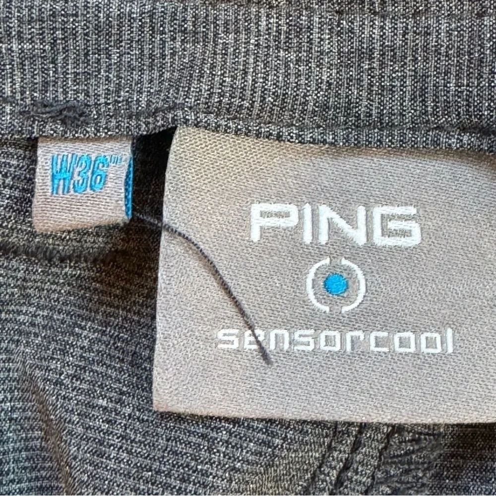 Ping Gray Flat Front Golf Shorts